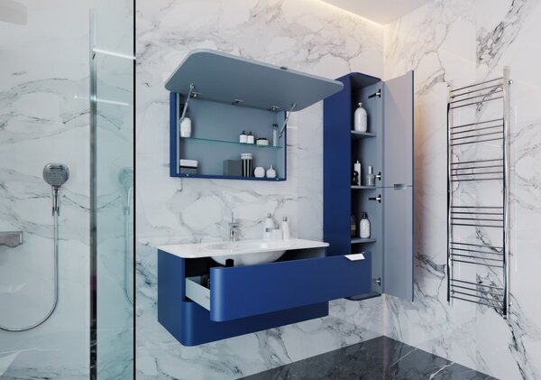 Lavedo Velluto Blue 100 koupelnová skříňka s umyvadlem