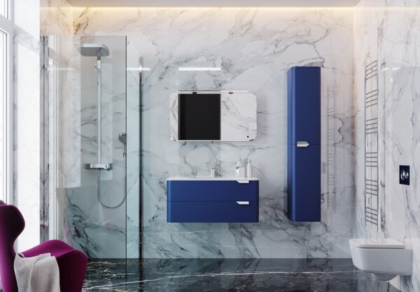 Lavedo Velluto Blue 80 koupelnová skříňka s umyvadlem
