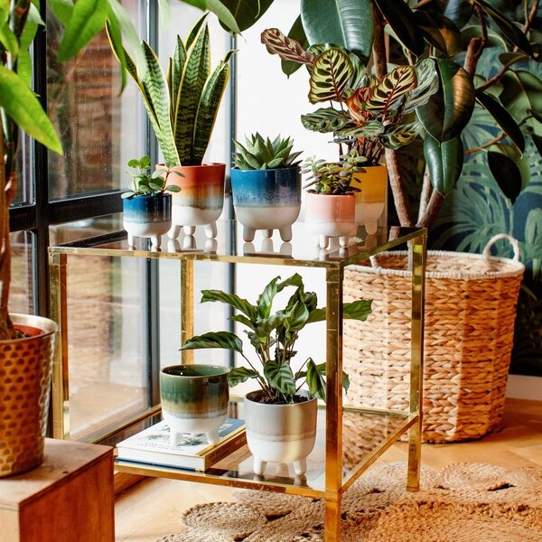 Šedý květináč Sass & Belle Bohemian Home Mojave, ø 11,7 cm