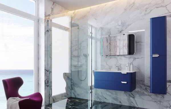 Lavedo Velluto Blue 80 koupelnová skříňka s umyvadlem