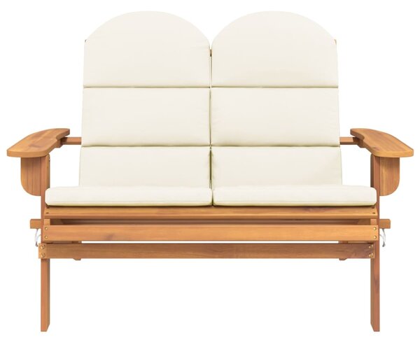 Zahradní lavice Adirondack s poduškami 126 cm masivní akácie