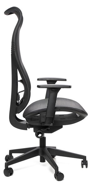 Kancelářská ergonomická židle HARMONY — síť, černá