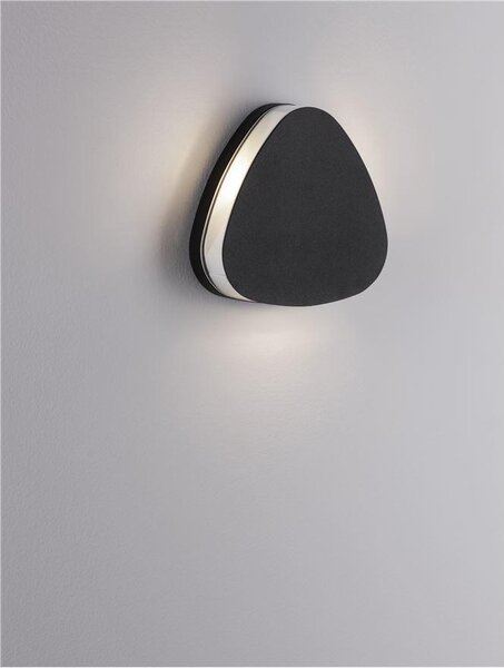 Nova Luce Venkovní nástěnné svítidlo PARRIS, LED 7.5W 3000K 170st. IP65