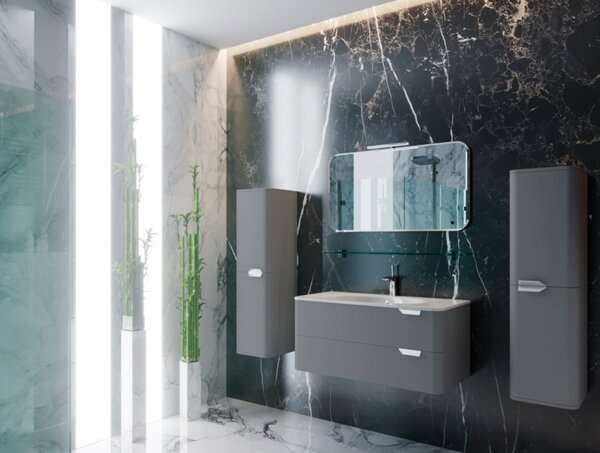 Lavedo Velluto Grey 80 koupelnová skříňka s umyvadlem