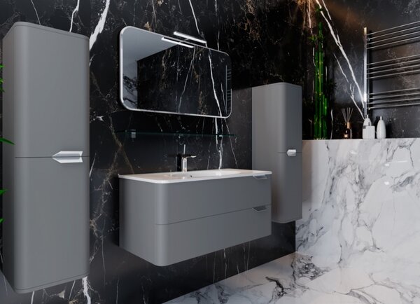 Lavedo Velluto Grey 80 koupelnová skříňka s umyvadlem