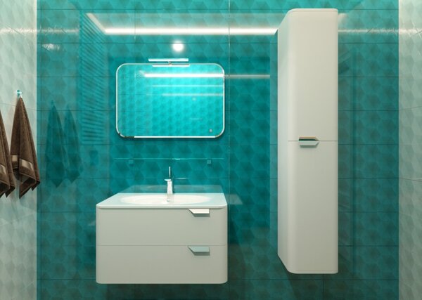 Lavedo Velluto Grey 80 koupelnová skříňka s umyvadlem