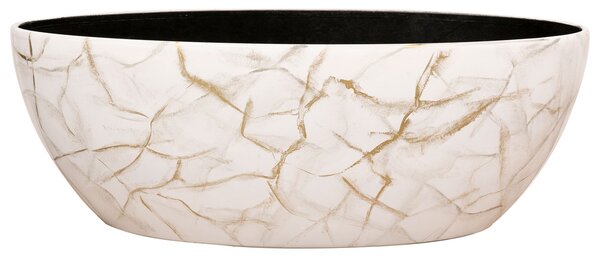 Ter Steege Obal široký Niene marble white D55x25 H20