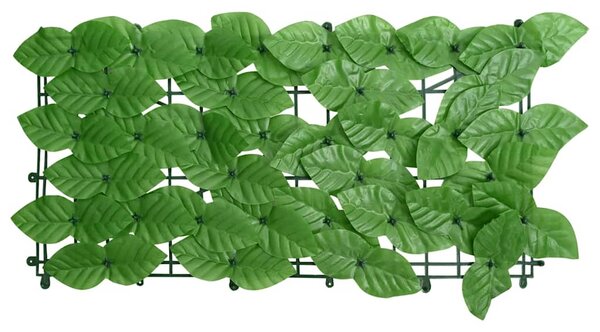 Balkónová zástěna se zelenými listy 500 x 100 cm