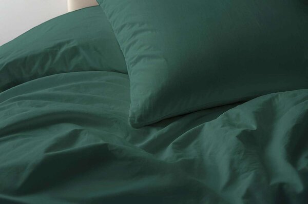 DARRÉ Bavlněné povlečení Jednobarevné perkálové - malachite 2 Velikost: 140 x 200 + 70 x 90