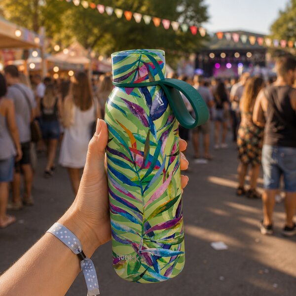 Nerezová termoláhev s poutkem Solid, 510ml, Quokka, color nature