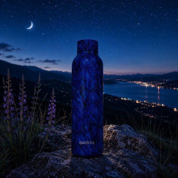 Nerezová termoláhev Solid, 630ml, Quokka, night forest
