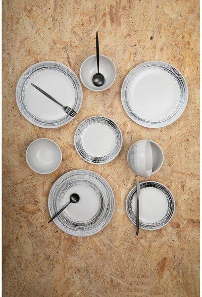 Černý nerezový příbor 16 ks Modern retro – Premier Housewares