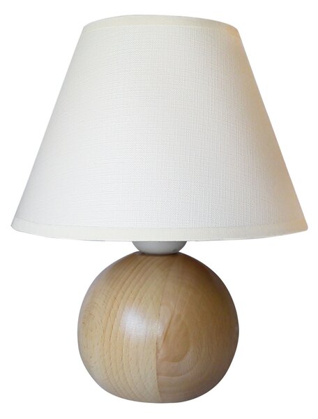 Stolní lampa dřevo-koule světle dřevo