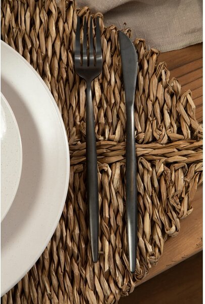 Černý nerezový příbor 16 ks Modern retro – Premier Housewares