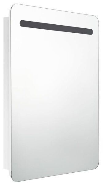 LED koupelnová skříňka se zrcadlem zářivě bílá 60 x 11 x 80 cm
