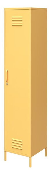 Žlutá kovová uzamykatelná skříň 38x185x40 cm Cache – Novogratz