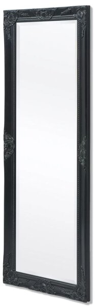 Nástěnné zrcadlo Almar v barokním stylu - černé | 140x50 cm