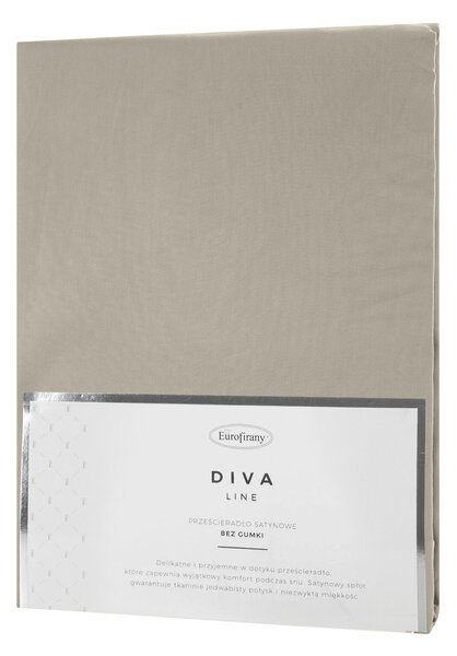 SATÉNOVÉ PROSTĚRADLO DINA 180X200 CM BÉŽOVÉ