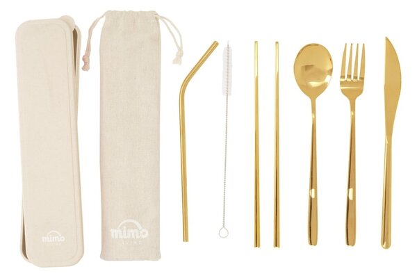 Nerezový příbor ve zlaté barvě 6 ks Mimo – Premier Housewares