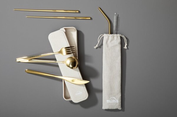 Nerezový příbor ve zlaté barvě 6 ks Mimo – Premier Housewares