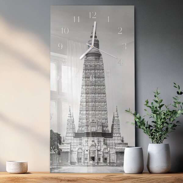 Skleněné hodiny vertikální Perspektivy zsppb-30x60-00082820