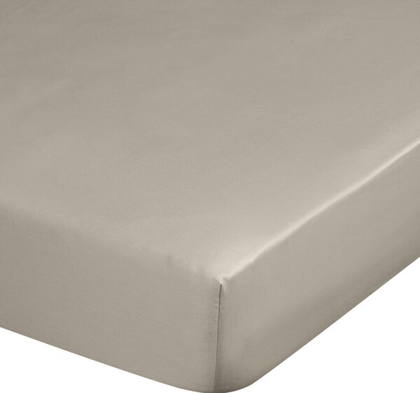 MAKOSATENOVÉ PROSTĚRADLO DINA 100X200 CM ŠEDOBÉŽOVÉ
