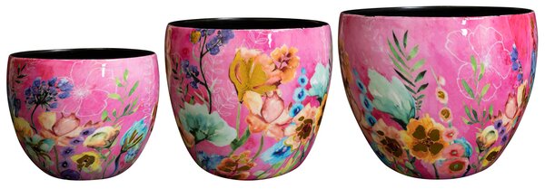 Ter Steege Sada 3 obalů Fiesta fuchsia D21 H16
