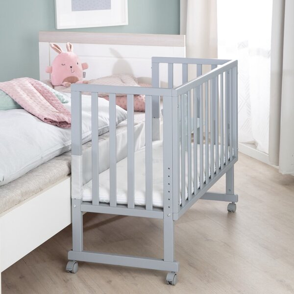 Šedá postýlka 90x45 cm – Roba
