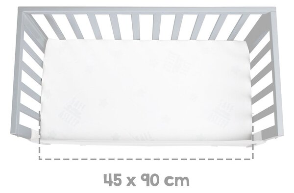 Šedá postýlka 90x45 cm – Roba