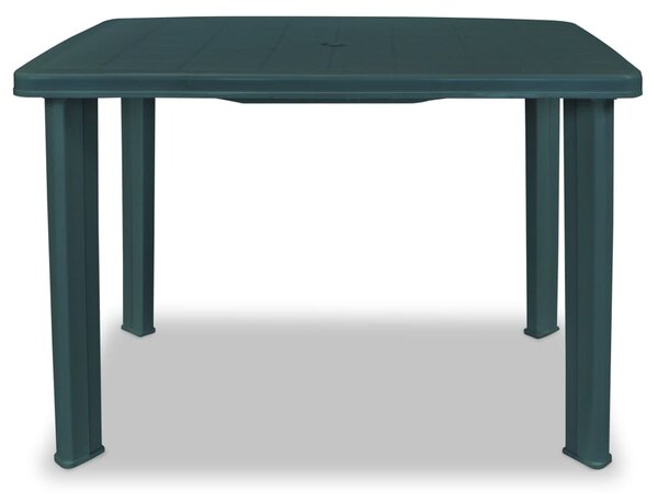 Zahradní stůl zelený 101 x 68 x 72 cm plast