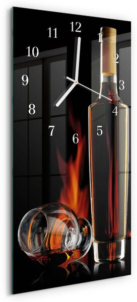 Skleněné hodiny vertikální Alkohol zsppb-30x60-00058232