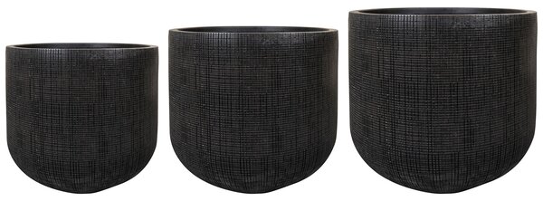 Ter Steege Sada 3 obalů Balia anthracite D37 H37