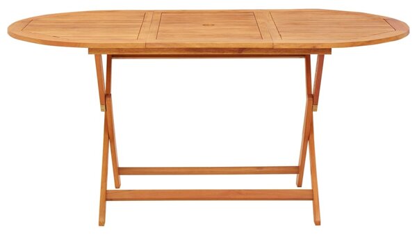 Skládací zahradní stůl 160x85x75 cm masivní eukalyptové dřevo