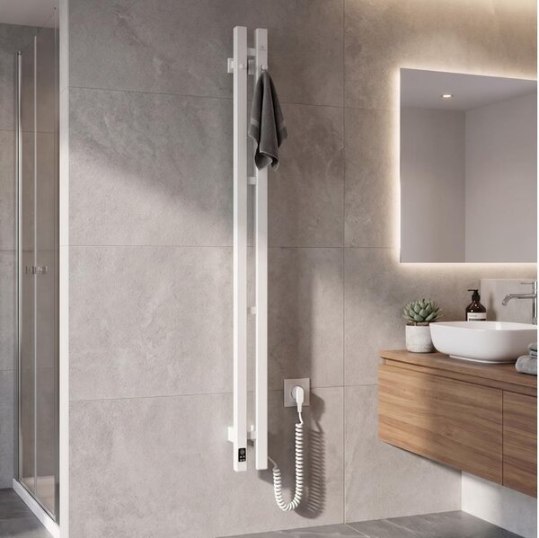 Vertaduro - El. sušák na ručníky s term. VEO 70W/230V 120x9 cm IP44 bílá pravá