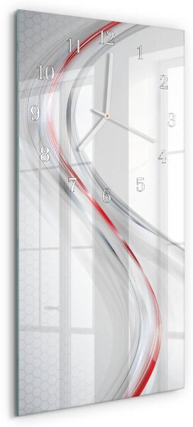 Skleněné hodiny vertikální Křivka zsppb-30x60-00084916