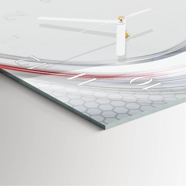 Skleněné hodiny vertikální Křivka zsppb-30x60-00084916