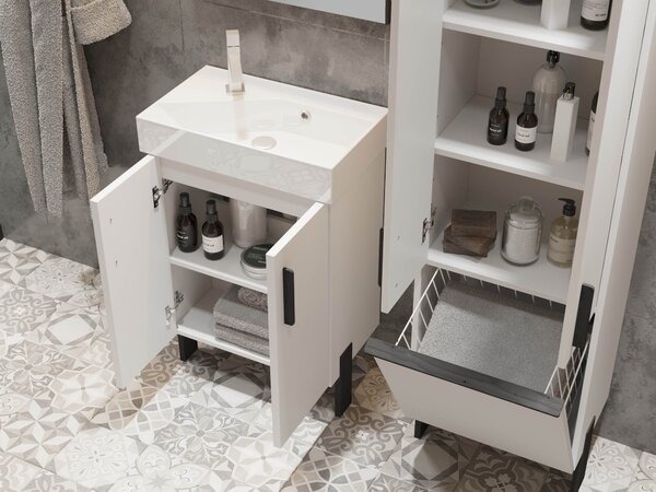 Lavedo Manhy White 65 koupelnová skříňka s umyvadlem