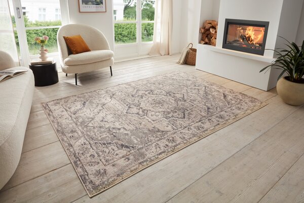 Hanse Home, Kusový koberec Terrain 105596 Sand Cream Grey, 120x170, béžová, ložnice