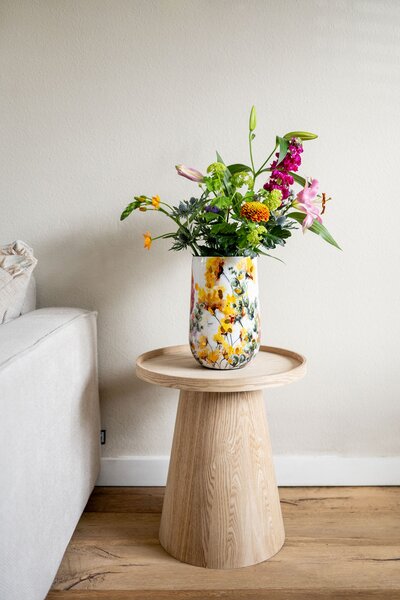 Ter Steege Sada 3 váz Floral white D20 H29