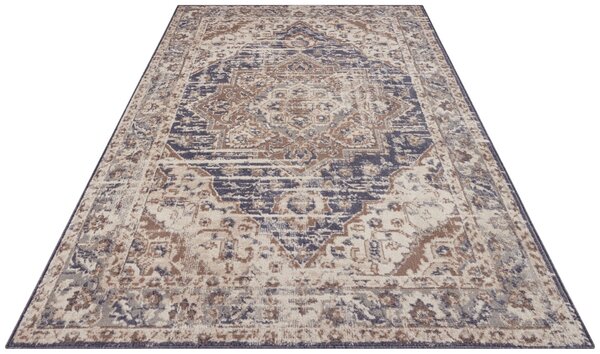 Hanse Home, Kusový koberec Terrain 105595 Sand Cream Blue, 120x170, béžová, ložnice