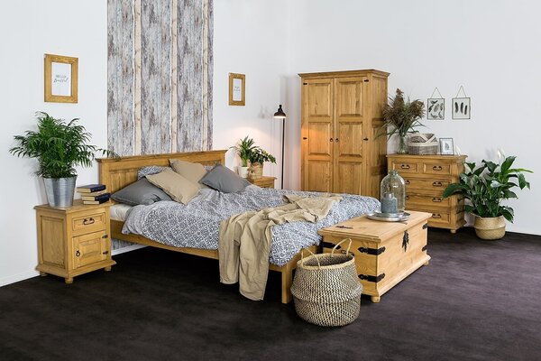 Dřevěná komoda se šuplíky COM 05 - K01 světlá borovice