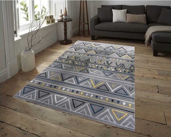 Berfin Dywany, Kusový koberec Alfa New 7207 Multi, 80x150, šedá, ložnice