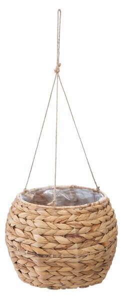 ZÁVĚSNÝ KVĚTINÁČ Z MOŘSKÉ TRÁVY AYA NATURAL 26X18,5 CM+16X15 CM HNĚDÁ
