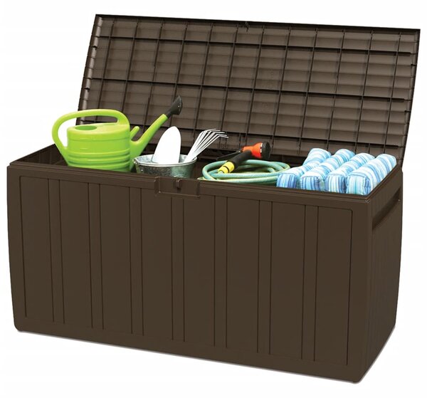 Úložný box na podušky hnědý 117 x 45,5 x 57,5 cm 270 l