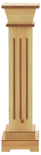 Stojan na květiny čtvercový sloup světlé dřevo 17x17x66 cm MDF