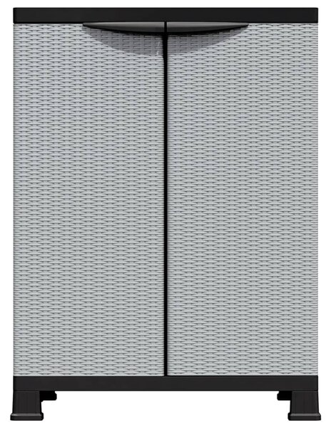 Plastová skříňka 68 x 39 x 92 cm ratanový design