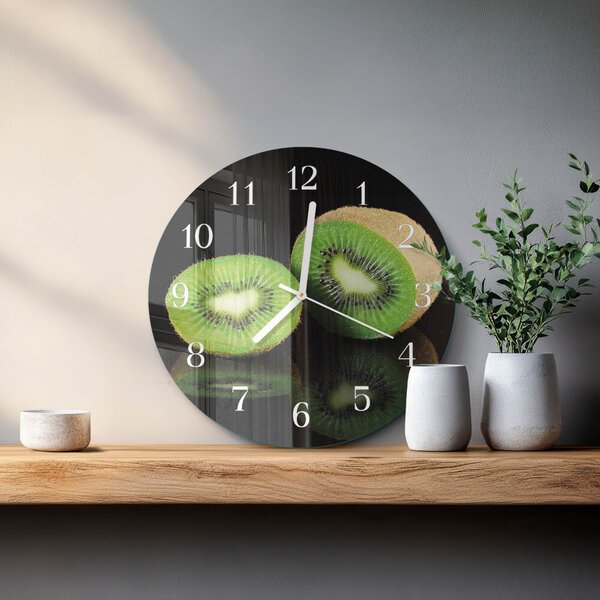 Skleněné hodiny na stěnu Kiwi zsob-fi30-00079334