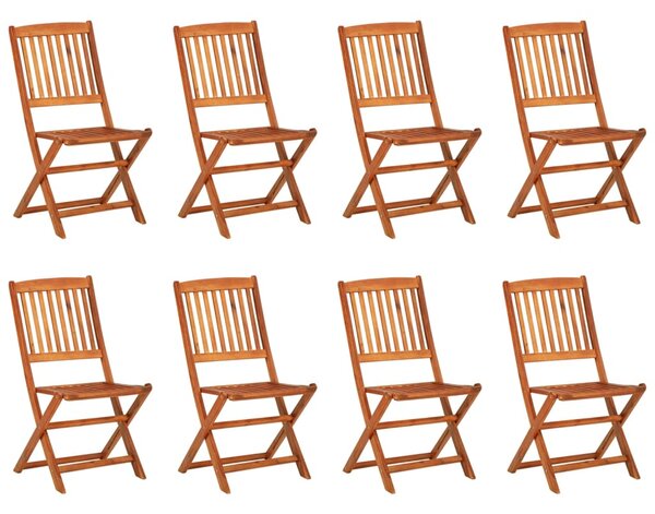 9dílný zahradní jídelní set 220x90x75 cm masivní akáciové dřevo
