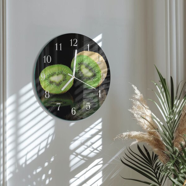 Skleněné hodiny na stěnu Kiwi zsob-fi30-00079334