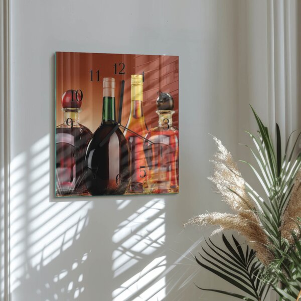 Skleněné hodiny na stěnu Duchové zskc-30x30-00178127